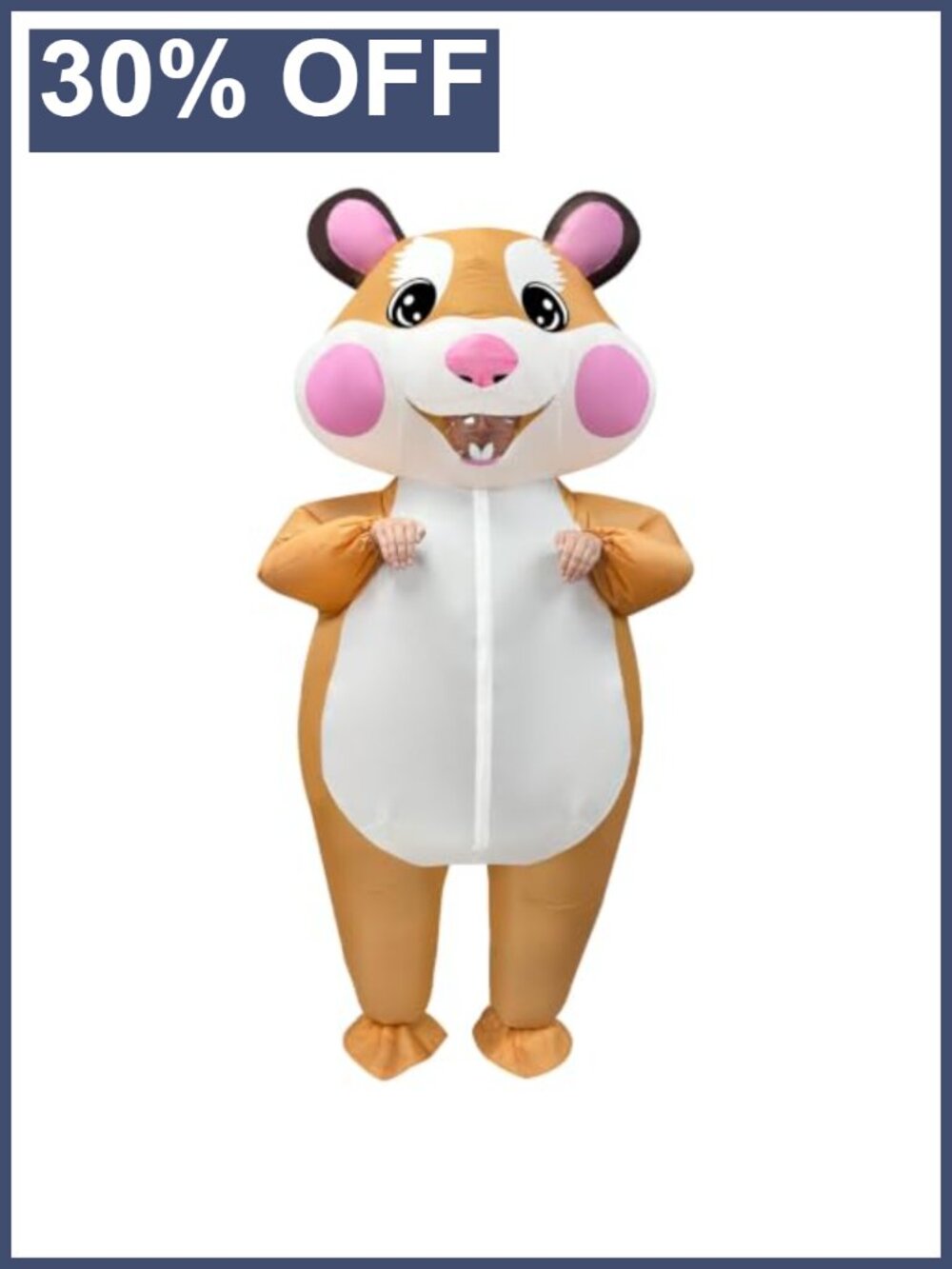 Adult Inflatable Hamster Costume Funny Blow Up Halloween Cosplay